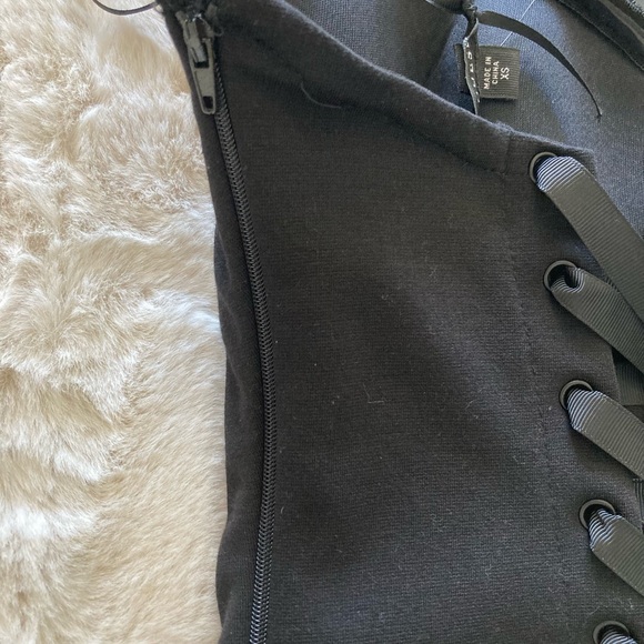 Guess Strapless Corset with Black & Silver Rhinestones & Sequins, Extra Small XS - Picture 3 of 5